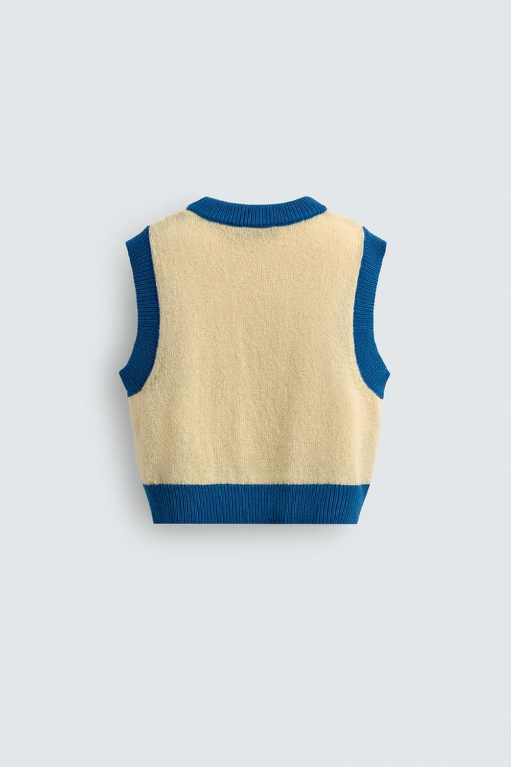 ZARA HARRY LAMBERT X DISNEY ВЯЗАНЫЙ ЖИЛЕТ MINNIE MOUSE, ЭКРЮ