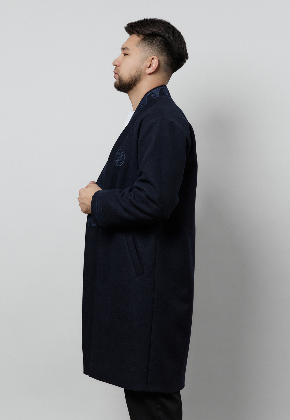 Шапан шерстяной OYU TOLQYN DARK BLUE