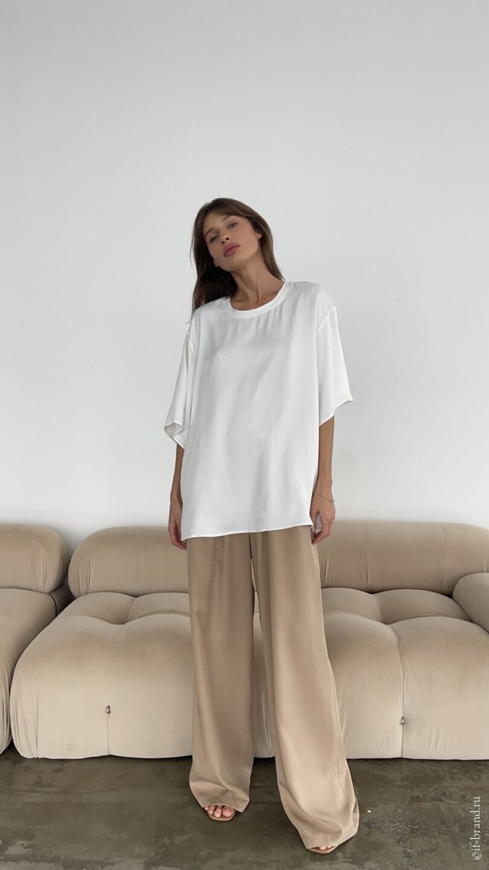 футболка AMI silk