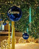 елочные шары с логотипом бренда