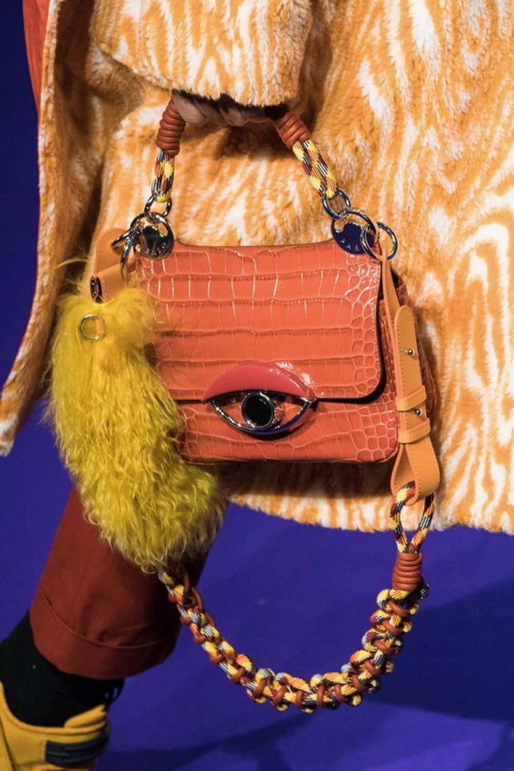 Crocco Mini Margo Amber Orange (0,8-1,0 мм), цв. Оранжевый, натуральная кожа