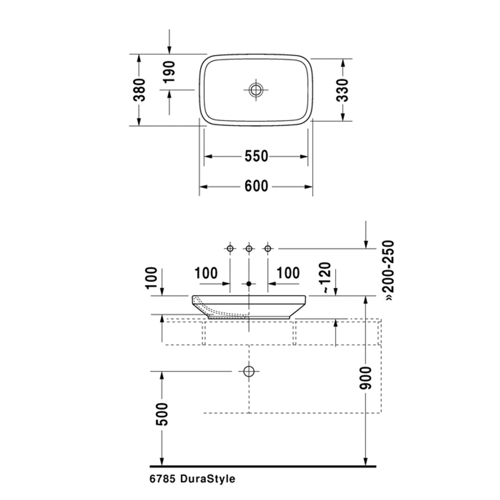 Раковина Duravit DuraStyle 349600000 60 см