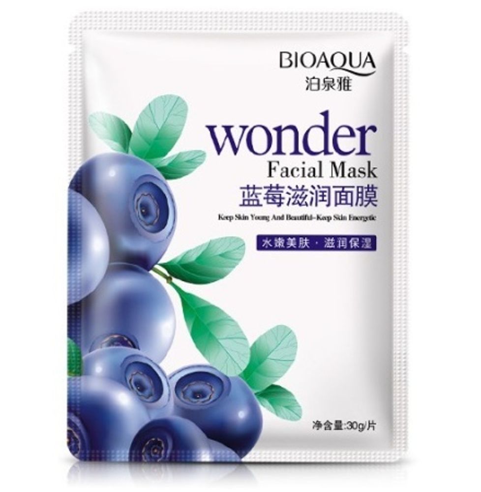 BIOAQUA Wonder Маска для лица с голубикой