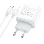 Зарядное устройство на Lightning Hoco C105A 20W PD + QC3.0 (White)