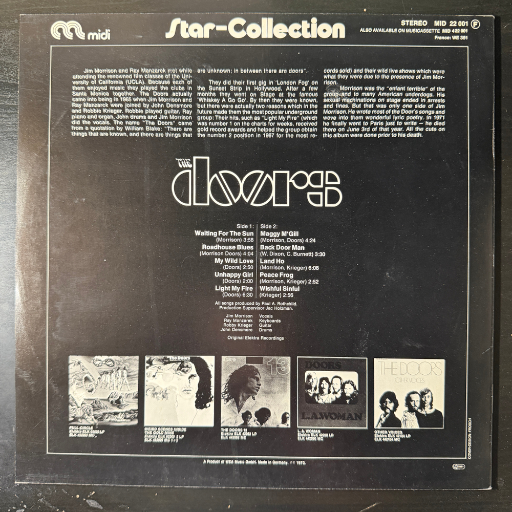 The Doors ‎– Star-Collection (Германия 1978г.)