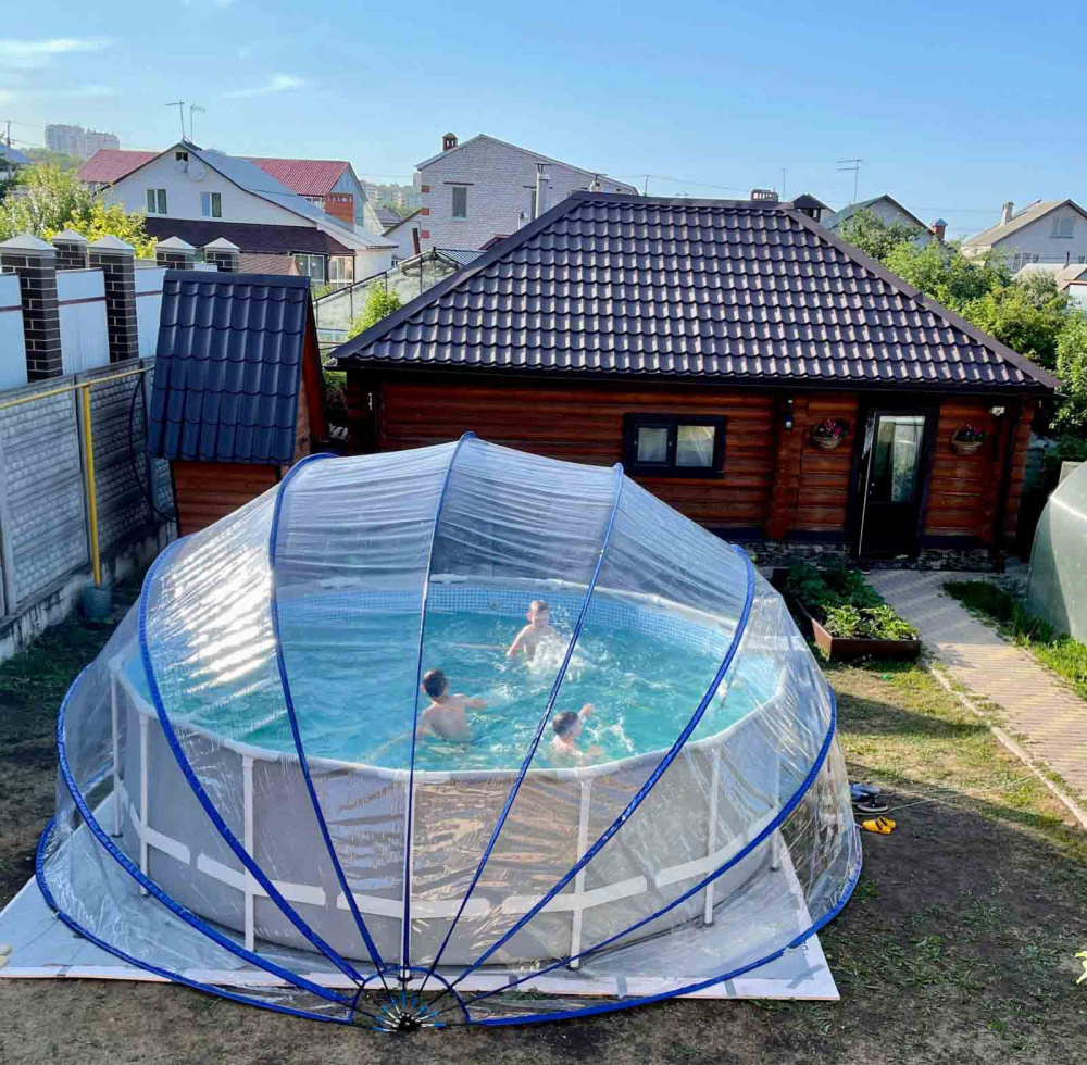 Купол-тент для бассейна, диаметр 5,5 м (Pool tent 5,5)