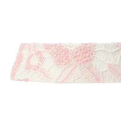 Кокошник с розовыми цветами и декором