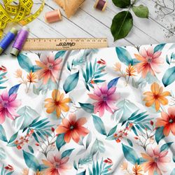 Ткань Ниагара Софт цветочный взрыв