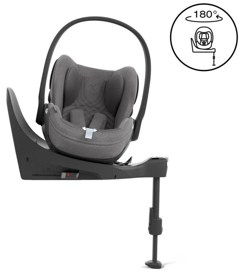 Коляска Cybex Priam IV Rosegold complete Cloud T Mirage Grey Plus Base T 3 в 1 Peach Pink
