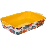 Форма керамическая для запекания «Тропические цветы» 30,5*18*5,5см