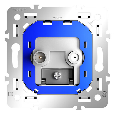 Механизм розетки телевизионной оконечной TV+SAT, S70