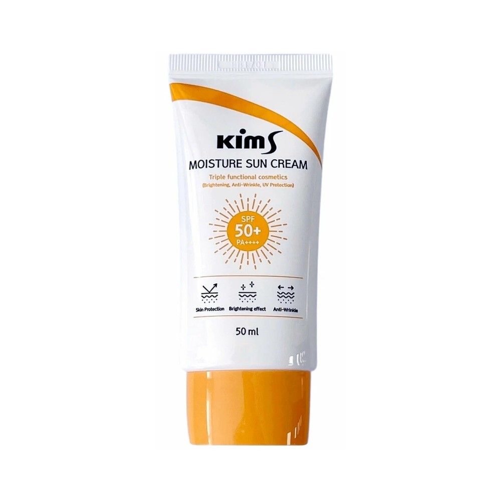 Увлажняющий солнцезащитный крем для лица Kims Moisture Sun Cream SPF 50+ PA++++ Triple Function, 50 мл