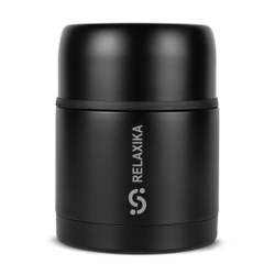 Термос для еды Relaxika 301 (0,5 литра), черный