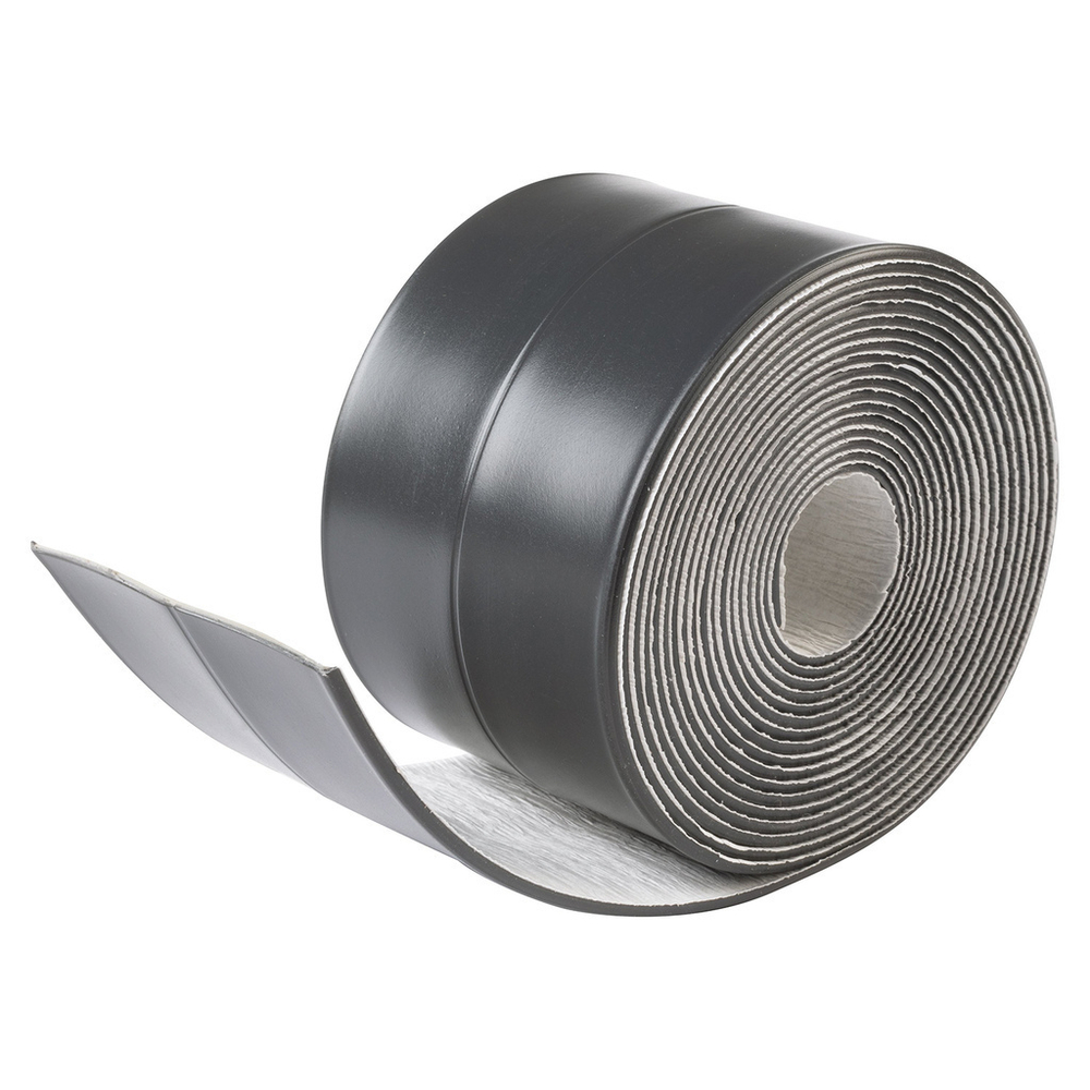 Лента бордюрная самоклеящаяся Аккурат 60мм*3,35м ГРАФИТ