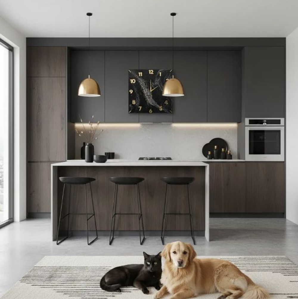 Подарочные часы — эпоксидная смола, мрамор, ручная работа