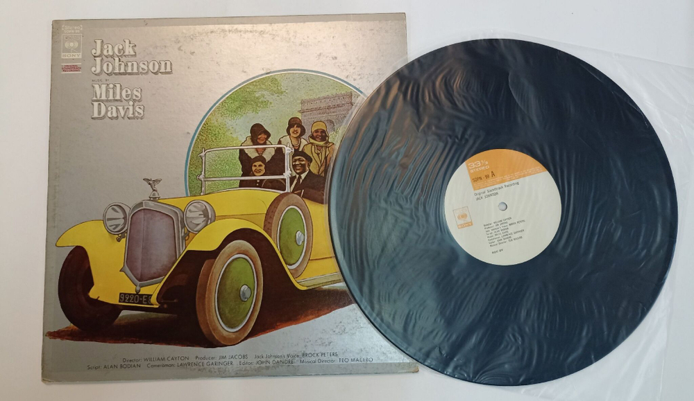 Винтажная виниловая пластинка LP Miles Davis Jack Johnson (Soundtrack Recording) (Japan 1974)