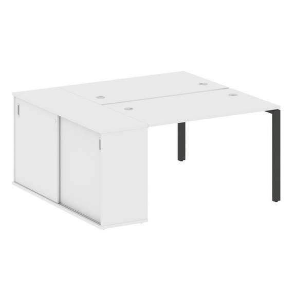 Метал Систем Рабочая станция с шкафом-купе на П-образном м/к БП.РС-СШК-1.2 Т