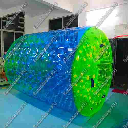 Аттракцион Водный роллер (Гидророллер) "Сине-зеленый" ПВХ 2,6*2*2