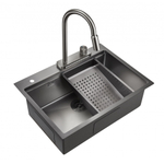 Мойка для кухни Milacio Denia 68 Steel MC.77419 сталь воронёная