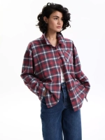 Рубашка в клетку красная