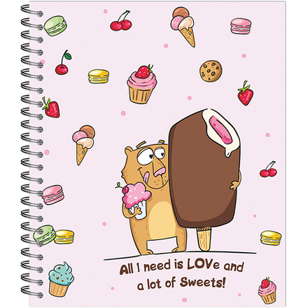 НОВИНКА! Тетрадь общая 48 листов на спирали "Чувства-2"