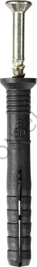 STAYER 8 x 60 мм, потайный бортик, дюбель-гвоздь полипропиленовый, 1000 шт (30640-08-060)