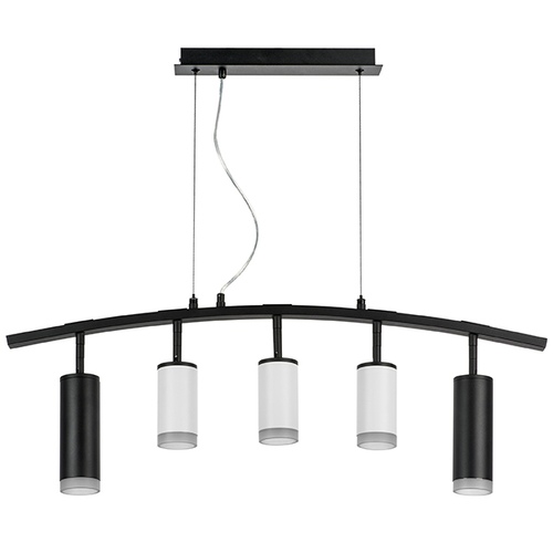 LR7358723630 Люстра RULLO 5х50W GU10 ЧЕРНЫЙ/БЕЛЫЙ (571735+214436-3+214487-2+202430-5)