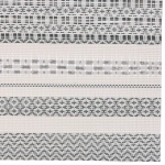 Салфетка на стол 45*30см плетеная «Полосы» олива