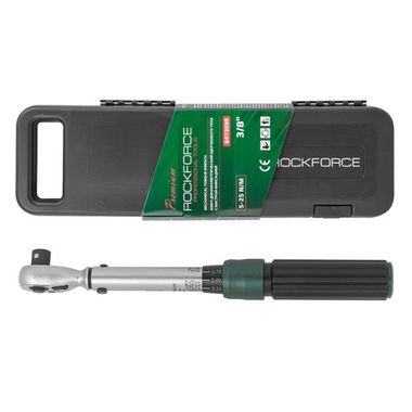 Ключ динамометрический щелчкового типа с быстрой фиксацией ''Premium''5-25Нм,3/8'',в пластиковом кейсе RockForce##Rock FORCE RF-6473295