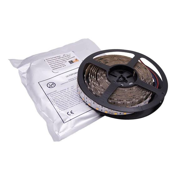 Светодиодная лента SWG 28,8W/m 120LED/m 5050SMD RGB/ теплый белый 5M 901044