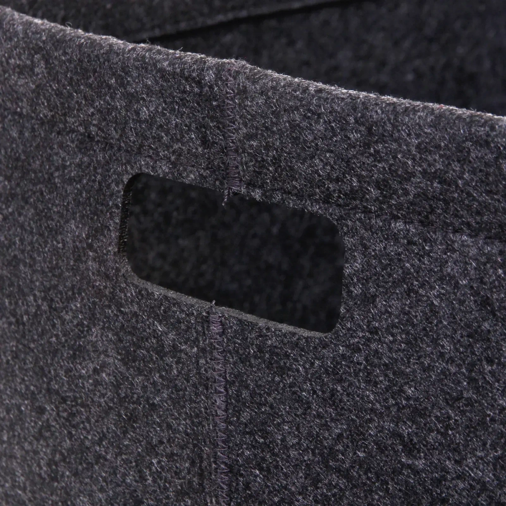 Корзина для хранения войлок 30*30*30 темно-серая