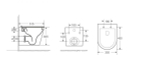 Унитаз подвесной ZILI DO ZS-053E-R ПЕГАС, изогн.крышка Rimless 51,5 см УТ000000860