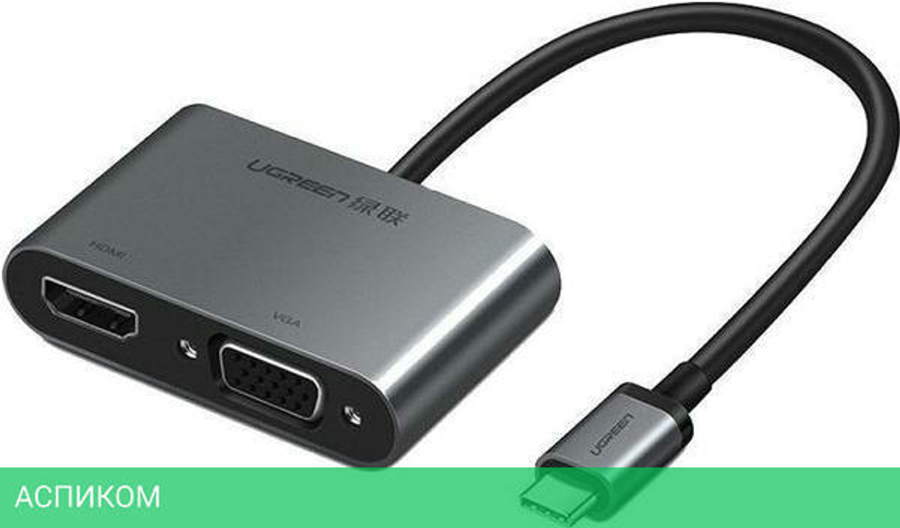Конвертор сигнала UGREEN CM162-50505 Silver (50505)