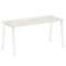 Metal System Стол письменный на А-образном м/к БА.СП-4 Дуб Наварра/Металл Белый 1600*720*750