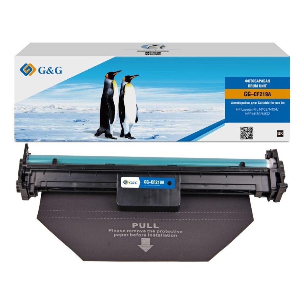 Блок фотобарабана G&amp;G, аналог HP CF219A для LaserJet Pro M102/M104/M13/M132 (12k)