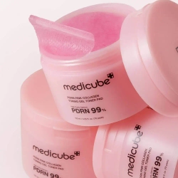 MEDICUBE Тонер-пэды гелевые с PDRN и коллагеном PDRN Pink Collagen Toning Gel Toner Pad (70 шт.)