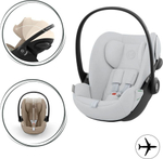 Коляска Cybex Balios S Lux TPE complete Cloud G Fog Grey Base G 4 в 1 Chocolate Brown с дождевиками