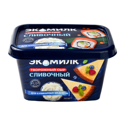 Крем чиз сыр творожный "Экомилк" 60%, 350 г