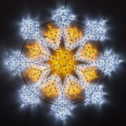 Светодиодное украшение ARD-SNOWFLAKE-M12-900x900-576LED White/Warm Ardecoled 034262
