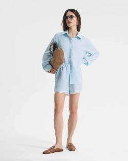 Свободная рубашка из купры