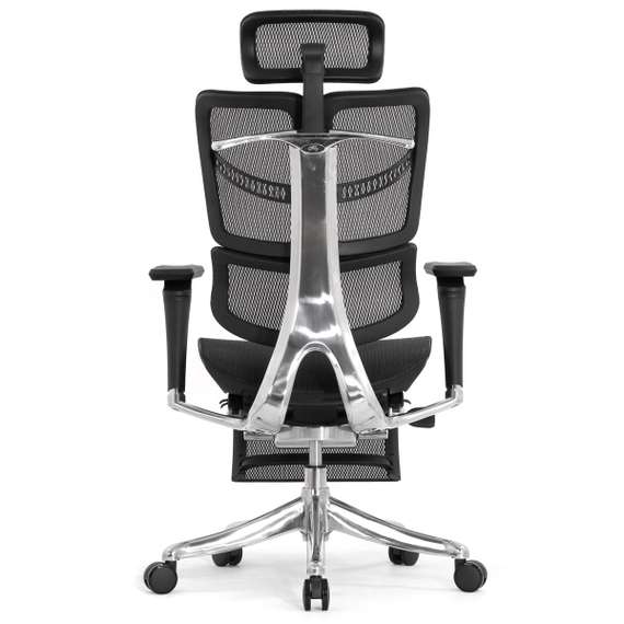 Кресло EXPERT 2 FLY RFYM 01 (сидение MAX с подножкой, подлокотник 6D(360), сетка черн/каркас черн)