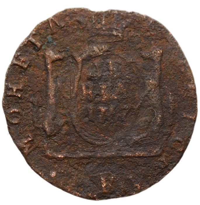 Денга 1767 КМ Екатерина II "Сибирская монета" VG