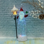 Фигурка с подсветкой «Дед Мороз с фонарем» 27 см, красный