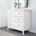 Комод с 3 ящиками - IKEA HEMNES, 96x108 см, белый, ХЕМНЭС ИКЕА