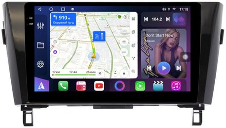 Магнитола для Nissan X-Trail T32, Qashqai J11 2014-2022 (рамка маленькая) - FarCar 7015F2 монитор 10.36" QLED на Android 14, TS18, CarPlay, 4G SIM-слот