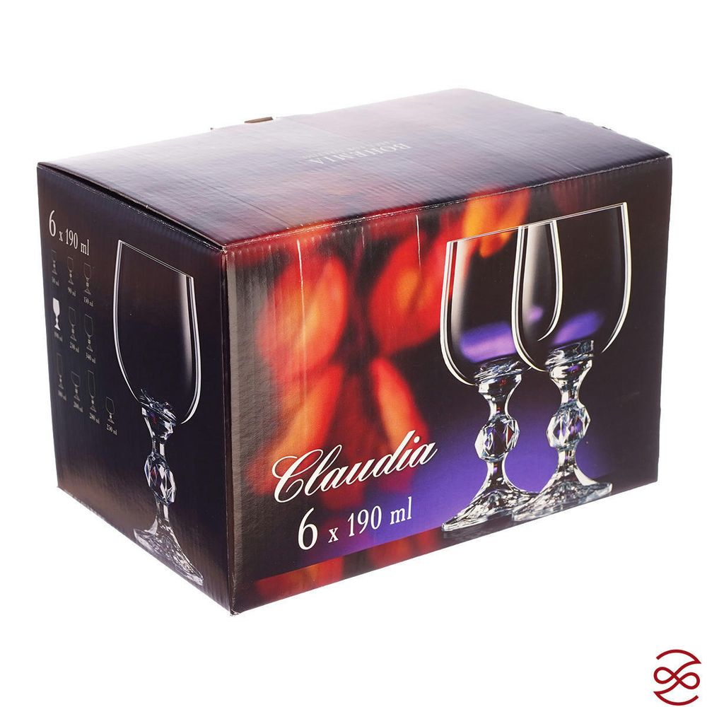 Набор бокалов Bohemia V-D 190 мл(6 шт)