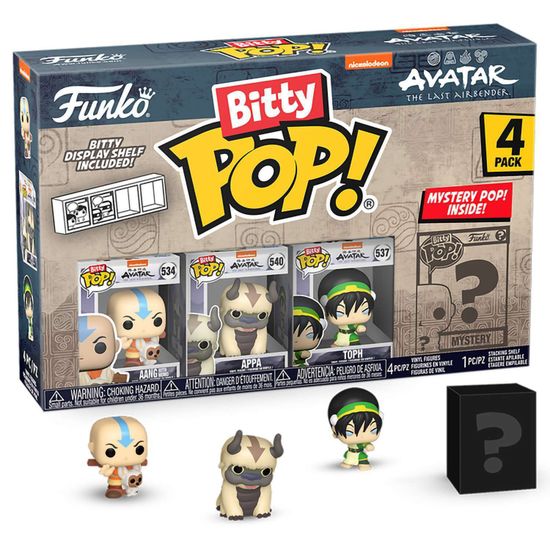Фигурка Funko Bitty POP! Avatar The Last Airbender Aang+Appa+Toph+Mystery (1 of 4) 4PK 73056 / Фигурка Фанко Битти ПОП! по мотивам аниме "Аватар: Легенда об Аанге"