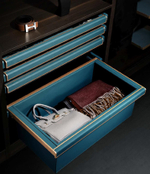 Глубокая корзина для хранения СЕРИЯ B (Морская волна)