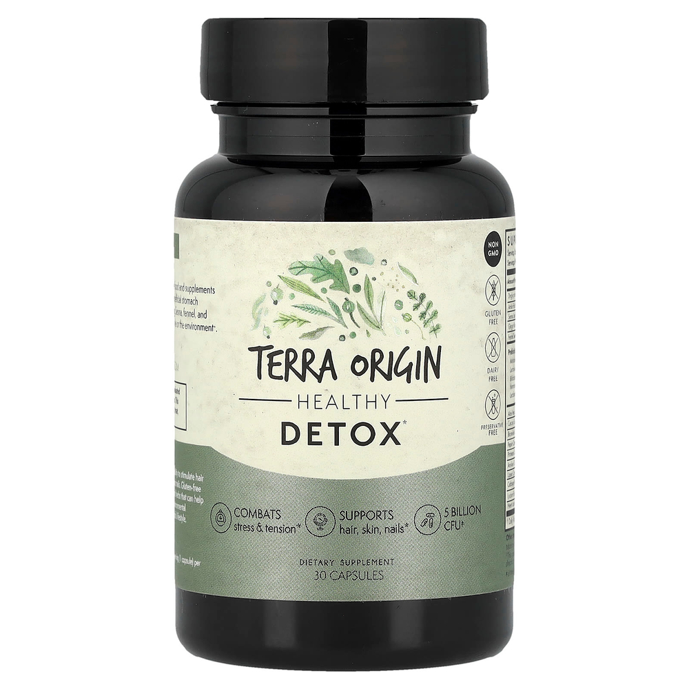 Terra Origin, Healthy Detox, 30 капсул