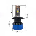 Светодиодные автомобильные LED лампы TaKiMi Alpina H4 5500K 12V